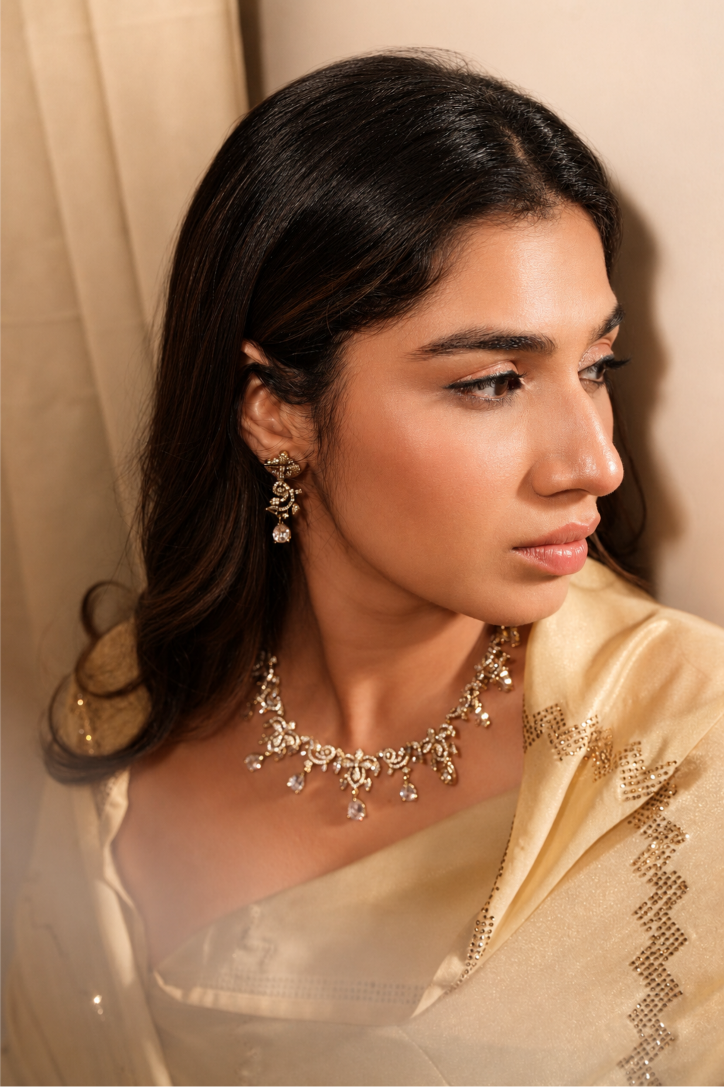 IVORY CASCADE NECKLACE SET
