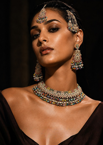 NOOR-E-RANG BRIDAL NECKLACE SET