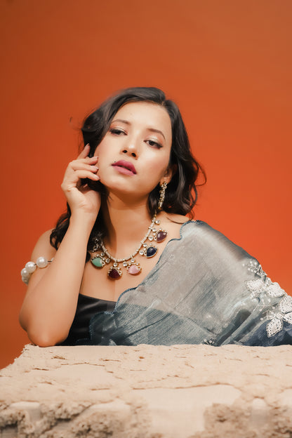 NAVRATNA NECKLACE SET