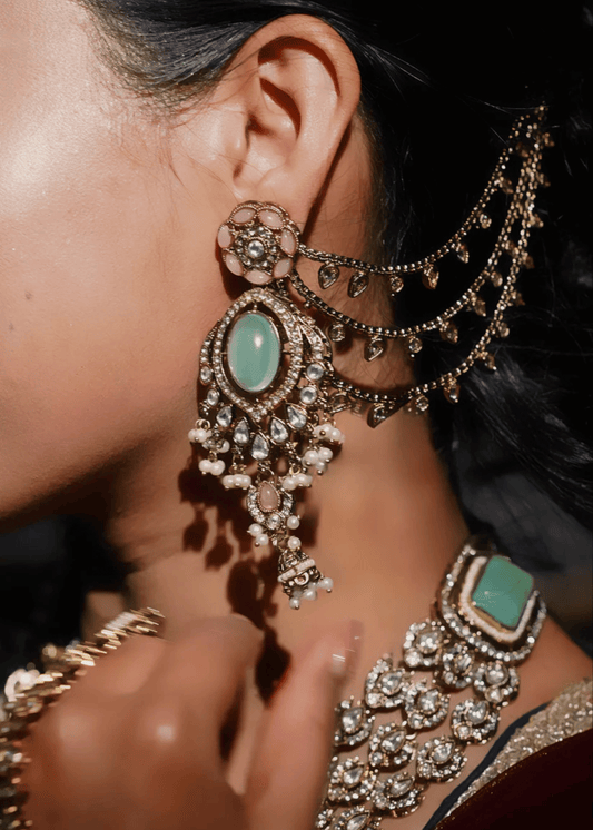 CHANDRA REKHA EARCHAINS (SET OF 2)