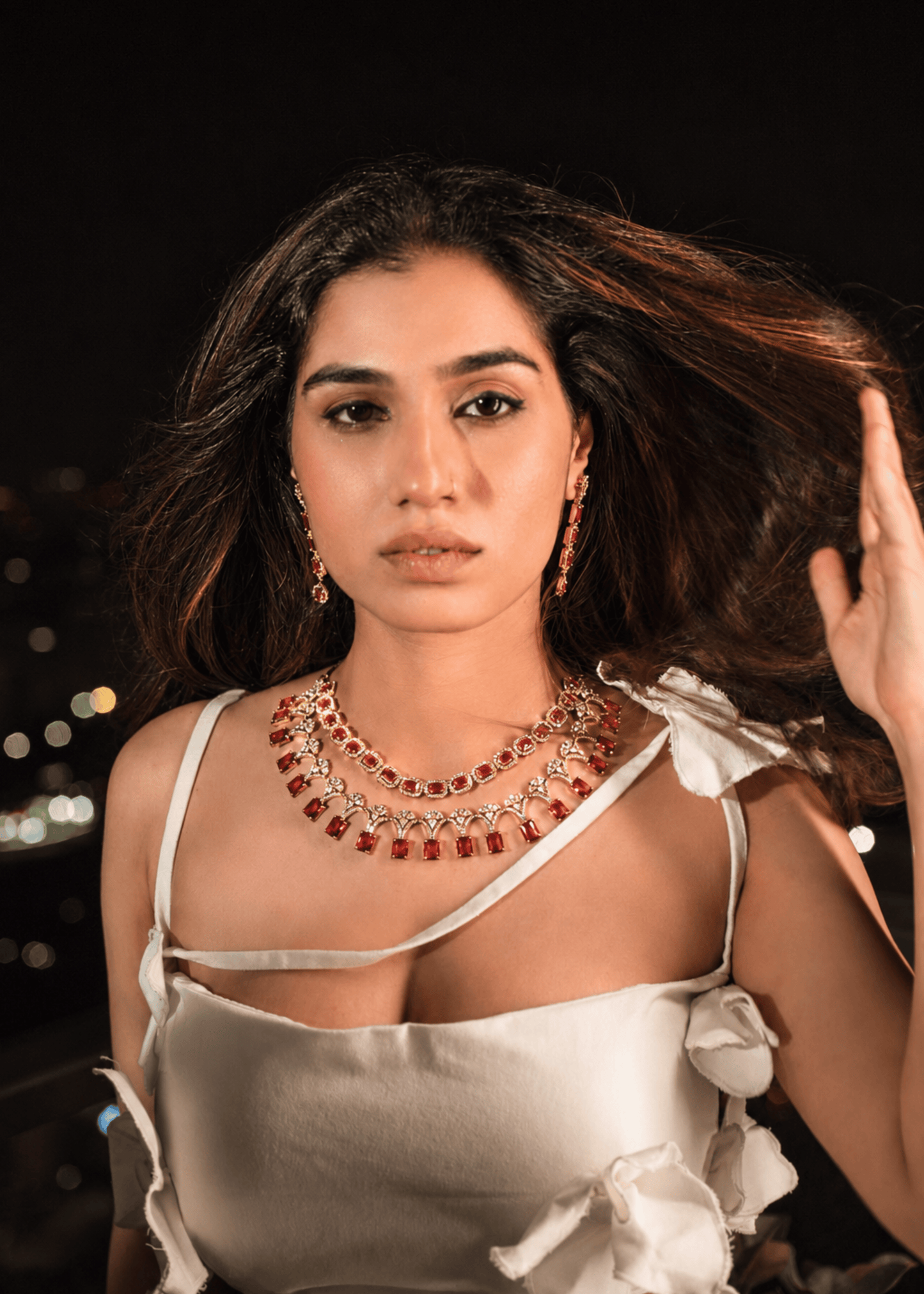 CRIMSON RADIANCE  NECKLACE SET